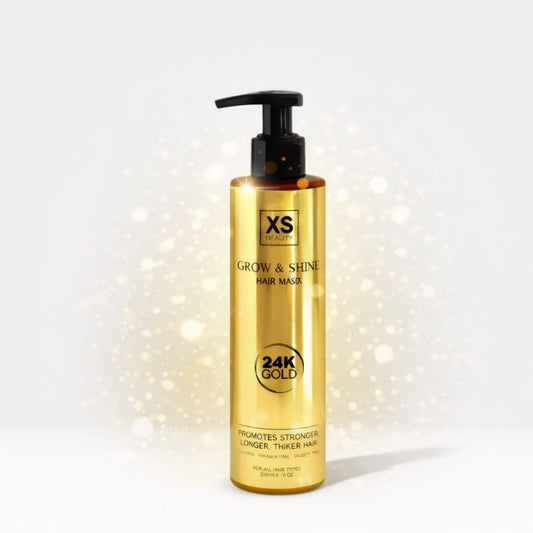 XS beauty маска против косопад за растеж на косата със златни частици