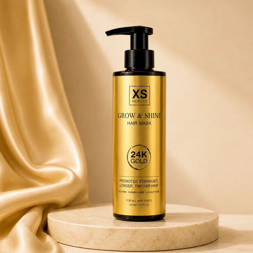 XS BEAUTY Grow & Shine: маска за възстановяване със златни частици